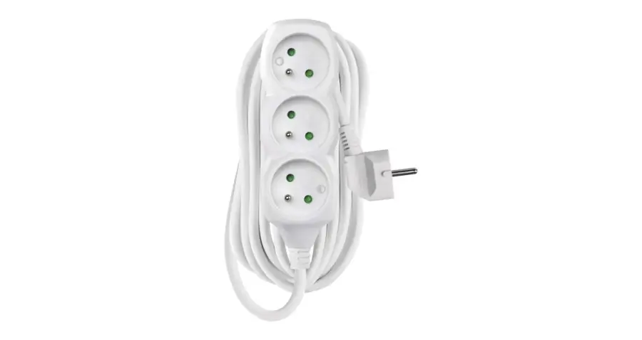 prodlužka 3-zásuvka/7m bílá P0317R PVC 3x1,5