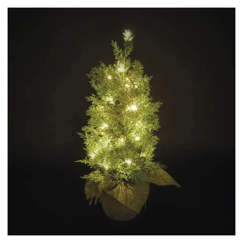 dekorace LED svítící stromek, 50 cm, venkovní i vnitřní, teplá bílá, časovač EMOS DCTW31