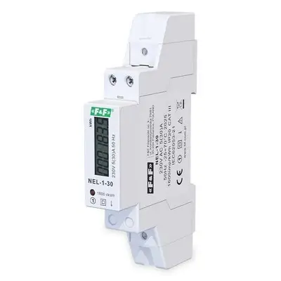 elektroměr 1-fázový NEL-1-30, 230V, 30A