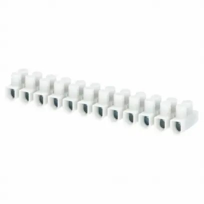 svorkovnice instalační PA2U, 12x0,5÷4mm2, T85, PP, bílá, pouzdro pozink. ocel