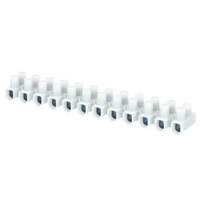 svorkovnice instalační PA4U, 12x2,5÷10mm2, T85, PP, bílá, pouzdro pozink. ocel