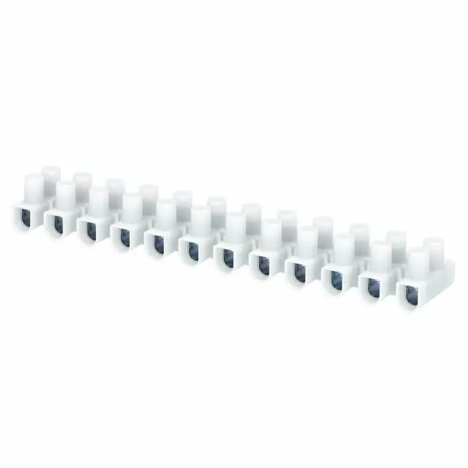 svorkovnice instalační PA4U, 12x2,5÷10mm2, T85, PP, bílá, pouzdro pozink. ocel