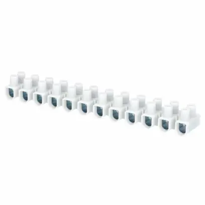 svorkovnice instalační PA5U, 12x4÷16mm2, T85, PP, bílá, pouzdro pozink. ocel