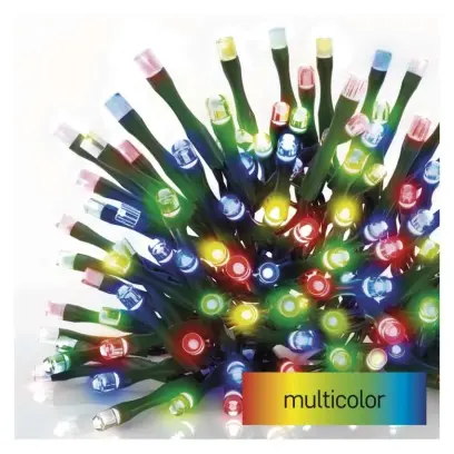 řetěz vánoční LED, 24 m, venkovní i vnitřní, multicolor, programy, časovač EMOS D4AM25