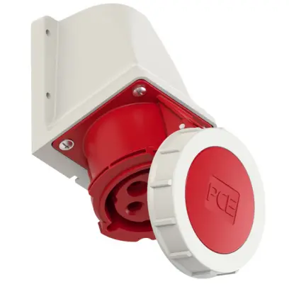 zásuvka nástěnná PCE 1242-6 32A 4pól IP67
