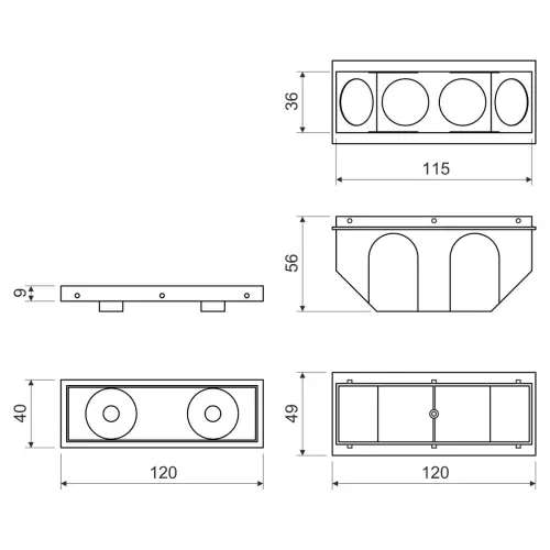 krabice do betonu KBS-120