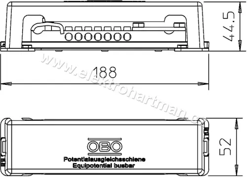 svorkovnice OBO 1809 na vyrovnání potenciálu  /5015073/