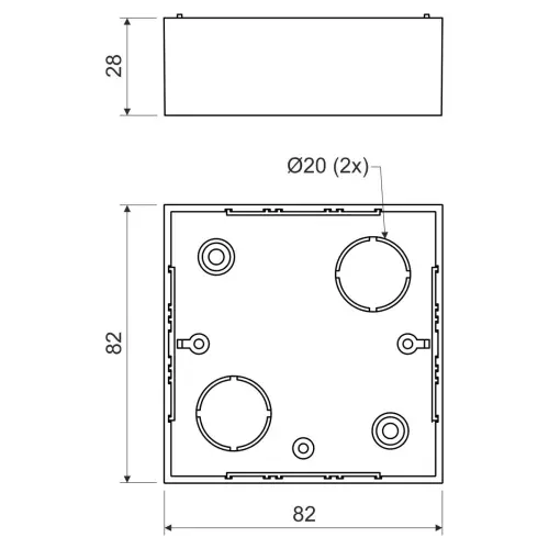 krabice LK 80x28/1 Kopos