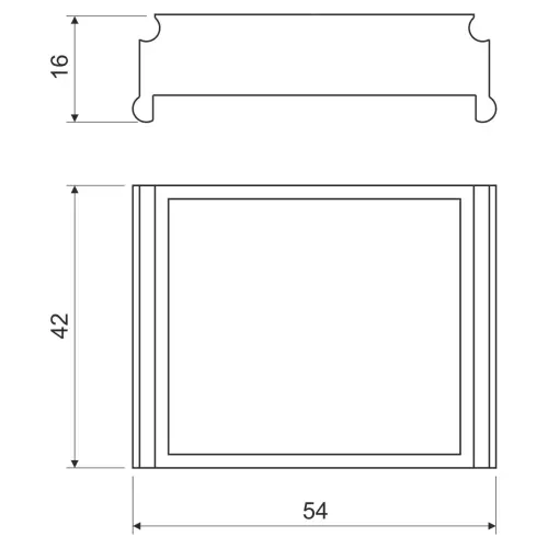 rámeček distanční DR 42 pro KP 67x67 Kopos