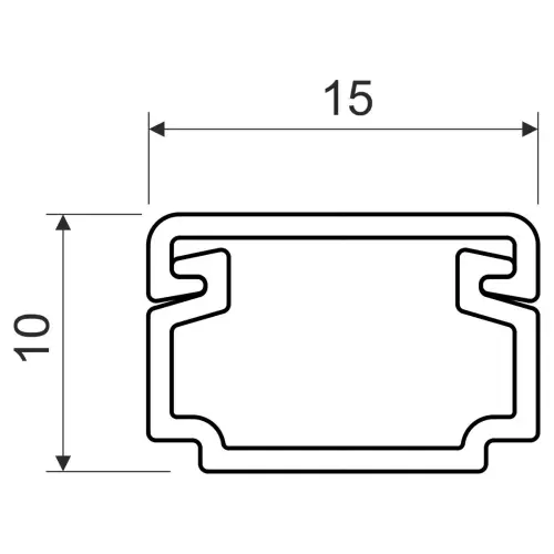 lišta LH 15x10 HD 2m Kopos