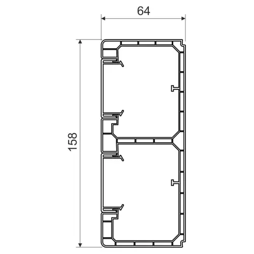 kanál parapetní PK 160x65 D HD Kopos