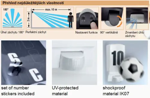 svítidlo STEINEL L1 180 st. senzor bílý