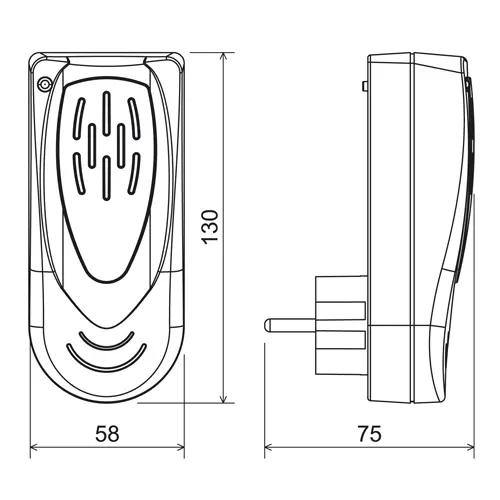 zvonek bezdrátový BZ8  Elektrobock