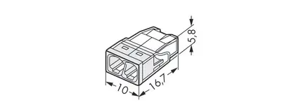 svorka WAGO 2273-202 2x2,5mm