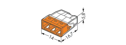 svorka WAGO 2273-203 3x2,5mm
