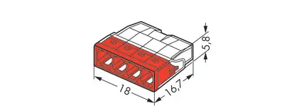 svorka WAGO 2273-204 4x2,5mm