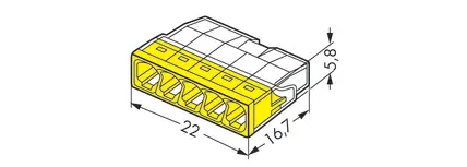 svorka WAGO 2273-205 5x2,5mm