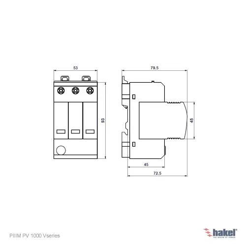 svodič Hakel PIIIM PV 1000 Vseries  /27054/