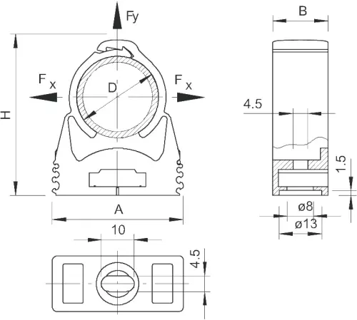 příchytka starQuick OBO SQ-51 LGR  /2146444/