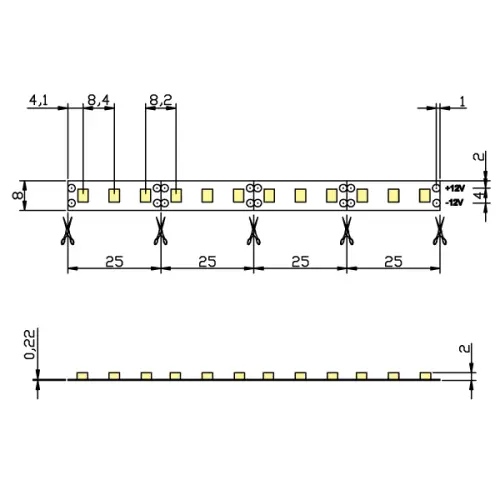 pásek LED ML-121.230.10.1 120 LED/m 9,6 W/m, 600lm/m, IP20  studená bílá ***