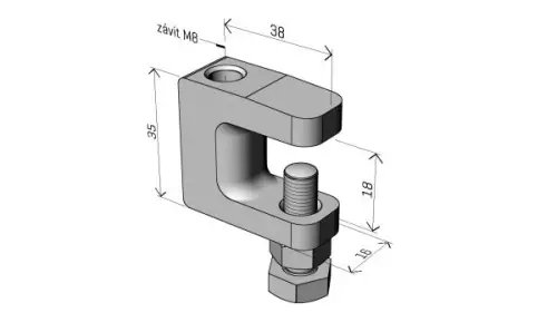 držák DZM 9 GAL.Zn Merkur  ARK-214090
