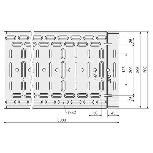 žlab s int.spoj. JUPITER KZI 110X300X1.00 F žárový zinek