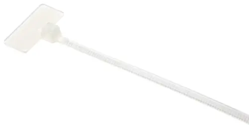 páska stahovací s popisem 52110-M Elematic 110x2,5 natural, rozměr štítku 20,4x9,1mm