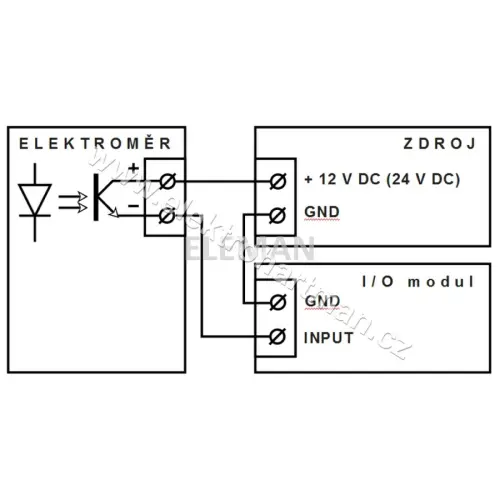 elektroměr modulový DTS 353-L 80A, 4,5mod. LCD 3fáz. 1tarif, podružný