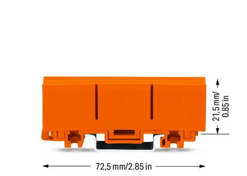 držák svorek WAGO 2273-500 na DIN lištu