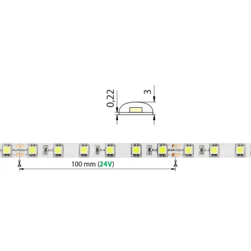 pásek LED ML-121.607.60.0  60LED/m 14,4W/m, IP54  teplá bílá