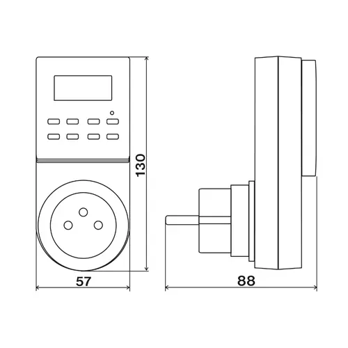 časovač digitální ZSD-16 Elektrobock