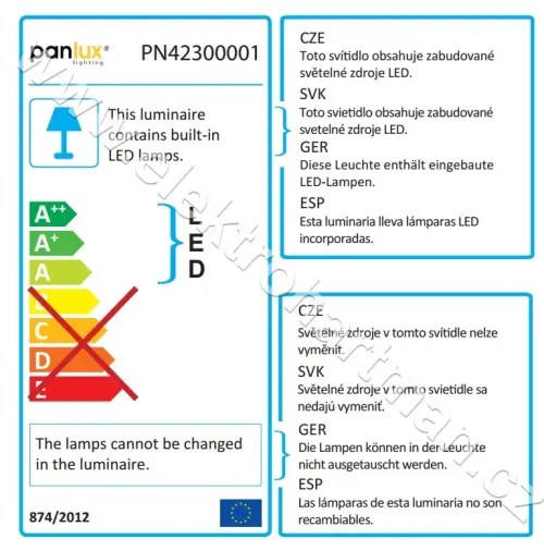 svítidlo nástěnné OLBIA N  LED 5W 4000K IP54 šedé/PN42300001/