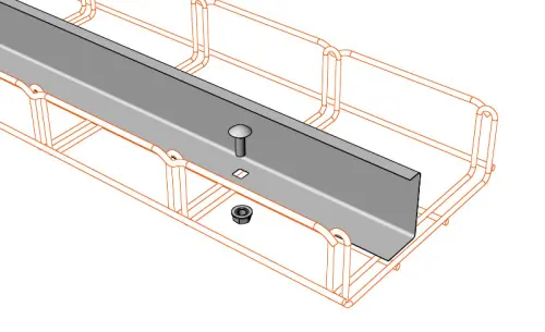 přepážka Merkur KPZM 100  nerez   ARK-232110