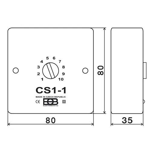spínač časový CS1-1 Elektrobock