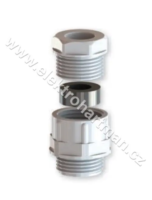vývodka plastová PG 21 BD-16 BIMED IP54 rozsah 14-18mm, světle šedá