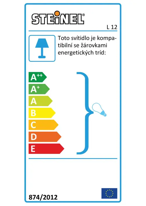 svítidlo STEINEL L 12 senzor, stříbrná 180 st.