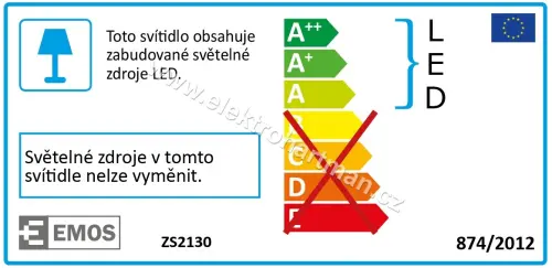 svítidlo LED EMOS T5LEDLIGHT-15W 860mm 4000K 1400lm *ZS2130