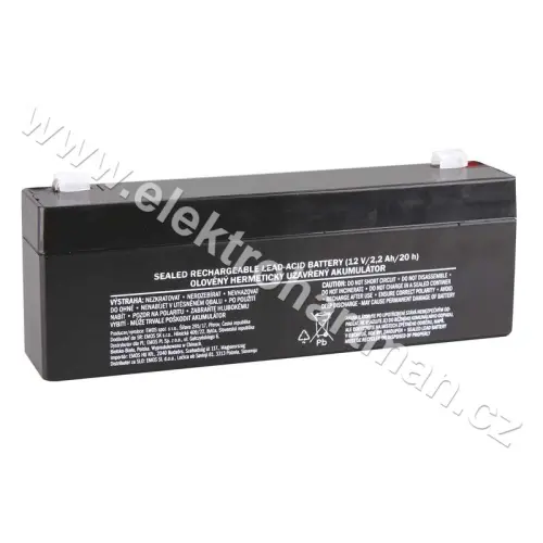 akumulátor 12V/2,2Ah faston 4,7mm GT12-2,2 *B9672