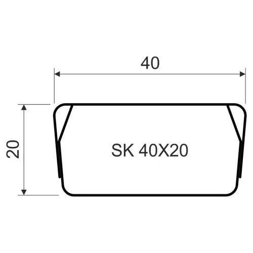 kanál stínící SK 40x20 Kopos