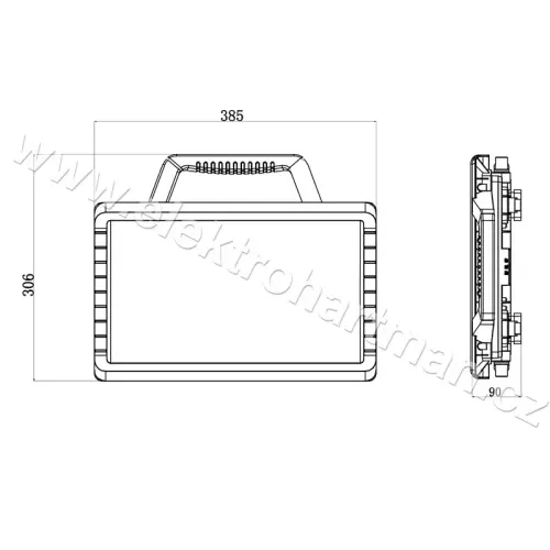 reflektor LED Calipso 45W, 3800lm/1900lm, 6500K, úhel 120°, IP54 /ML.511.600.65.0/