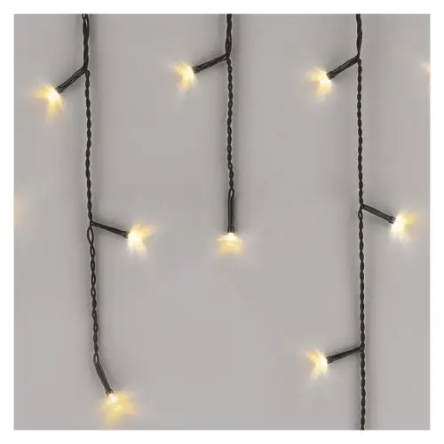 Standard LED spojovací vánoční řetěz – rampouchy, 2,5 m, venkovní, teplá bílá EMOS D1CW01
