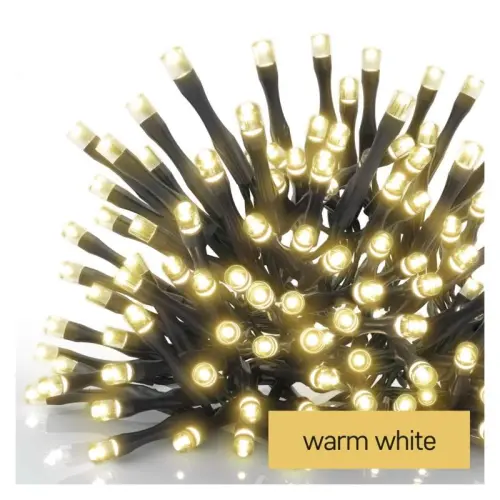Standard LED spojovací vánoční řetěz – záclona, 1x2 m, venkovní, teplá bílá, časovač EMOS D1EW01