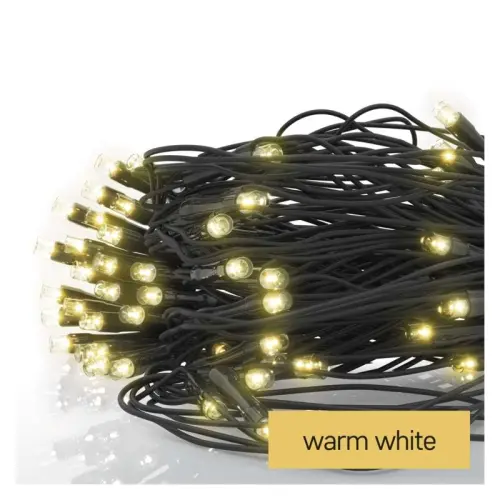 Standard LED spojovací vánoční řetěz – síť, 1,5x2 m, venkovní, teplá bílá, časovač EMOS D1DW01