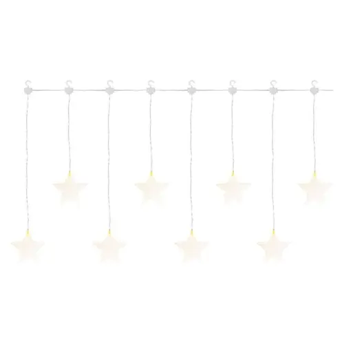 LED vánoční závěs – hvězdy, 45x84 cm, venkovní i vnitřní, teplá bílá EMOS DCGW02