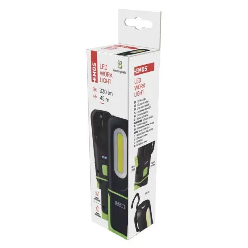 svítilna LED nabíjecí pracovní 330LM 1200MAH  *P4537