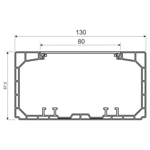 kanál parapetní PK 130X65 D HD Kopos