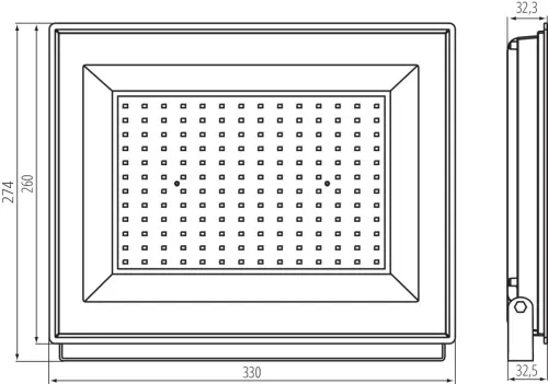 reflektor LED Kanlux GRUN NV LED-150-B LED MILEDO /31395/