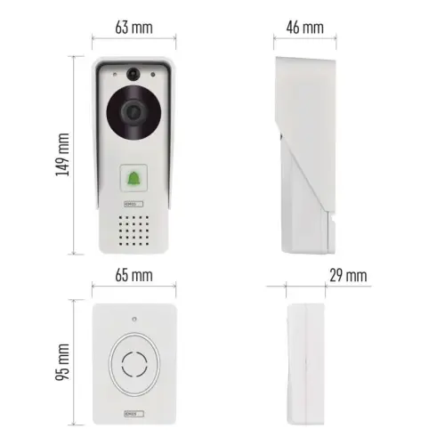 videozvonek GoSmart IP-09D DC bateriový EMOS H1085