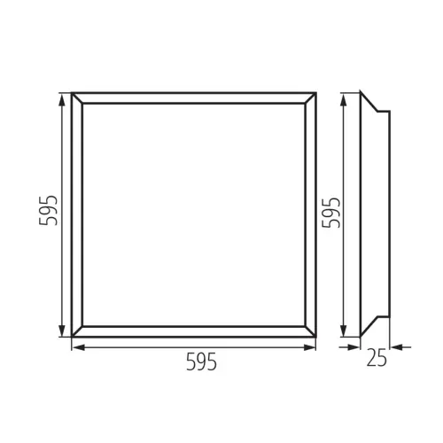panel LED KANLUX BLINGO 24W 4320 60NW, 24W, 4320lm, 5letá záruka /37178/