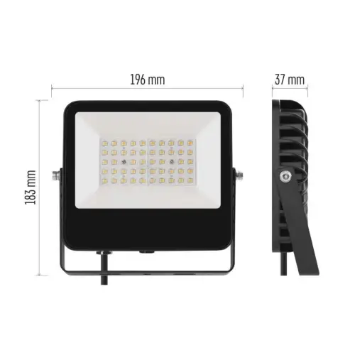 reflektor LED EMOS AVENO 30W 4500lm, 4000K, IP66, černý, neutrální bílá ZS2423